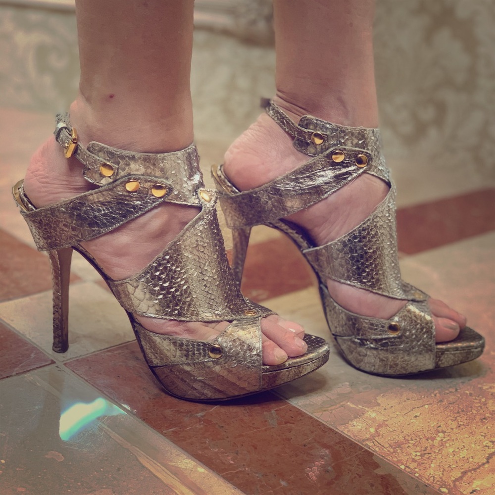 DIOR Python Extreme Gladiator 38.5 Antique Gold